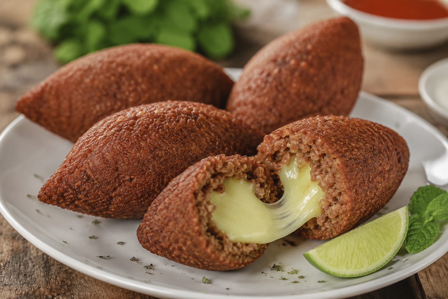 Kibe recheado de queijo (Tamanho lanchonete)