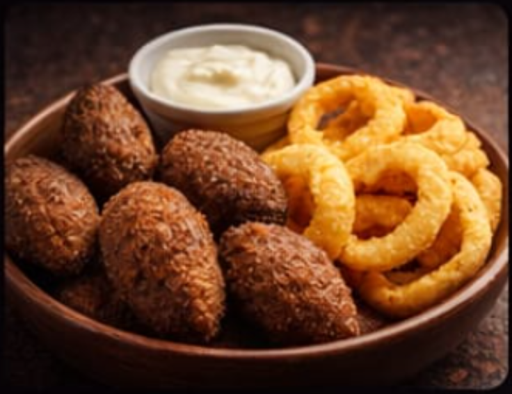 Kibe com anel de cebola - Meia