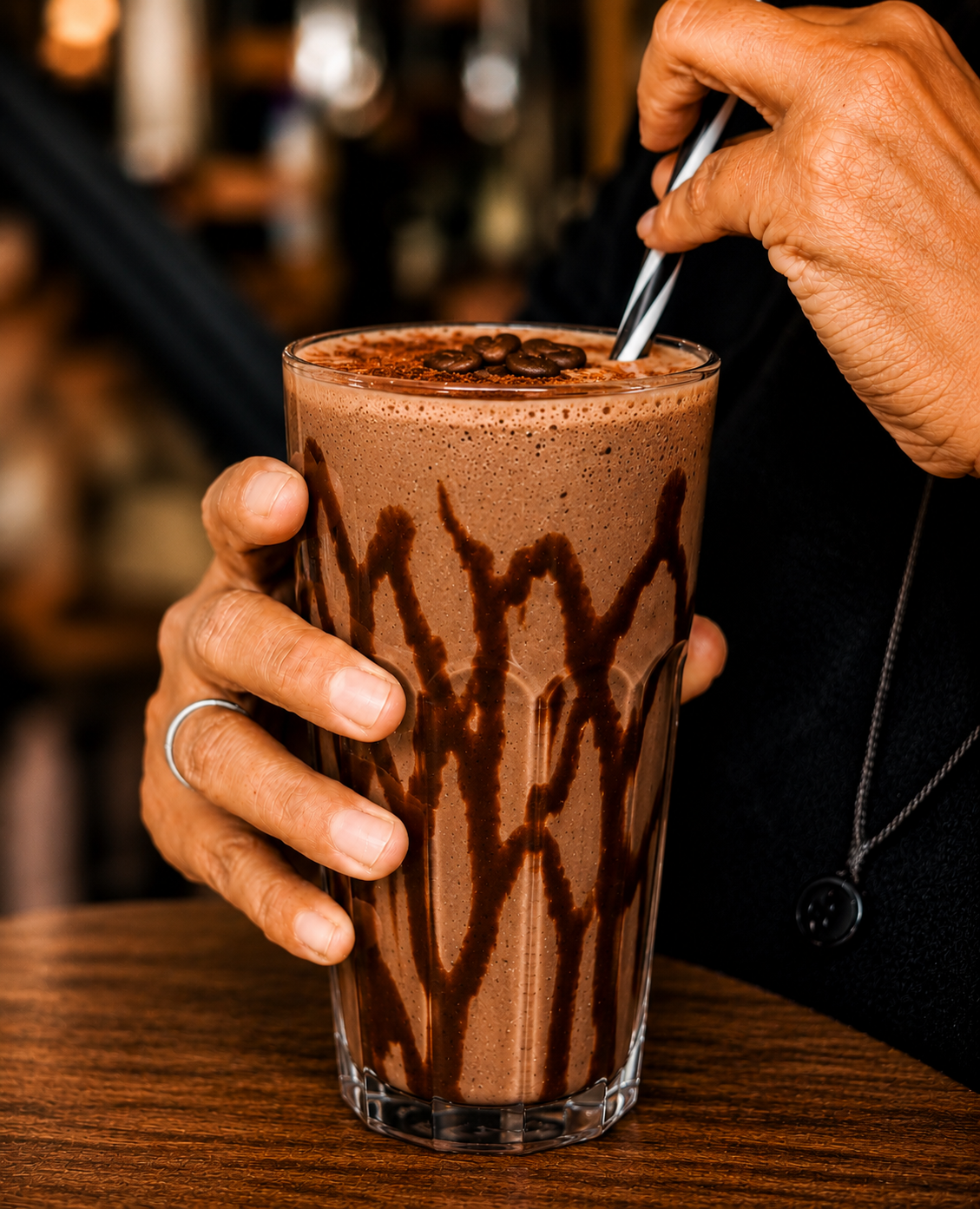 Vitamina de Banana, Cacau e Café