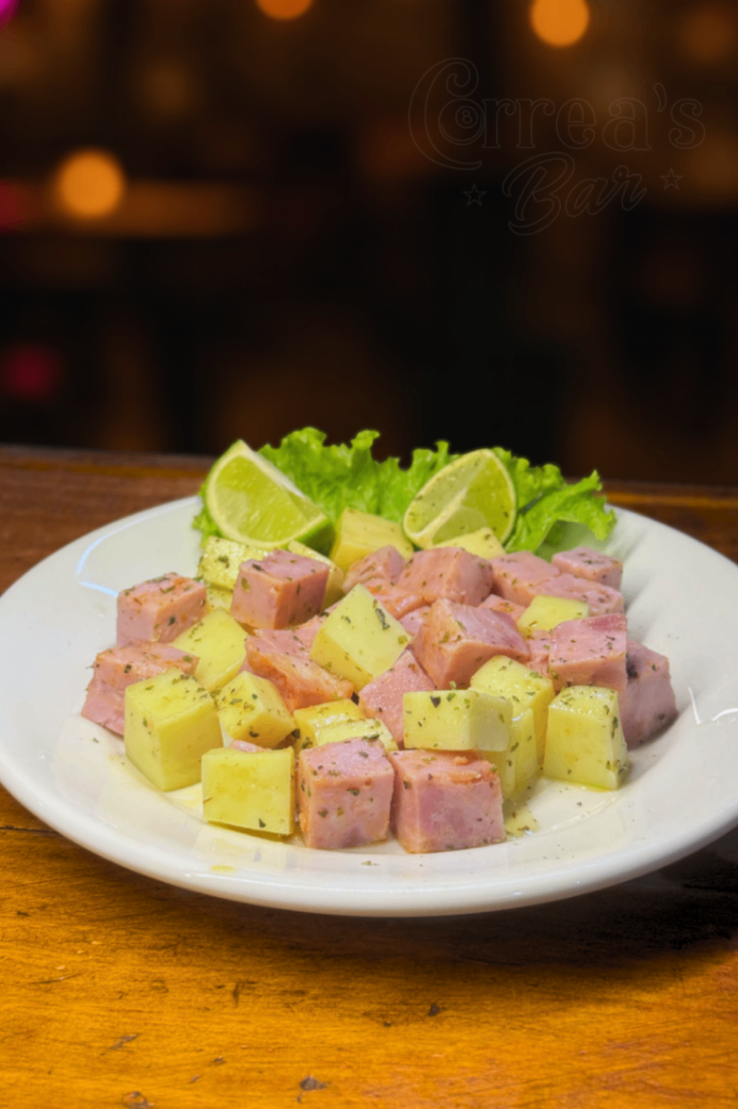 Misto de presunto e queijo