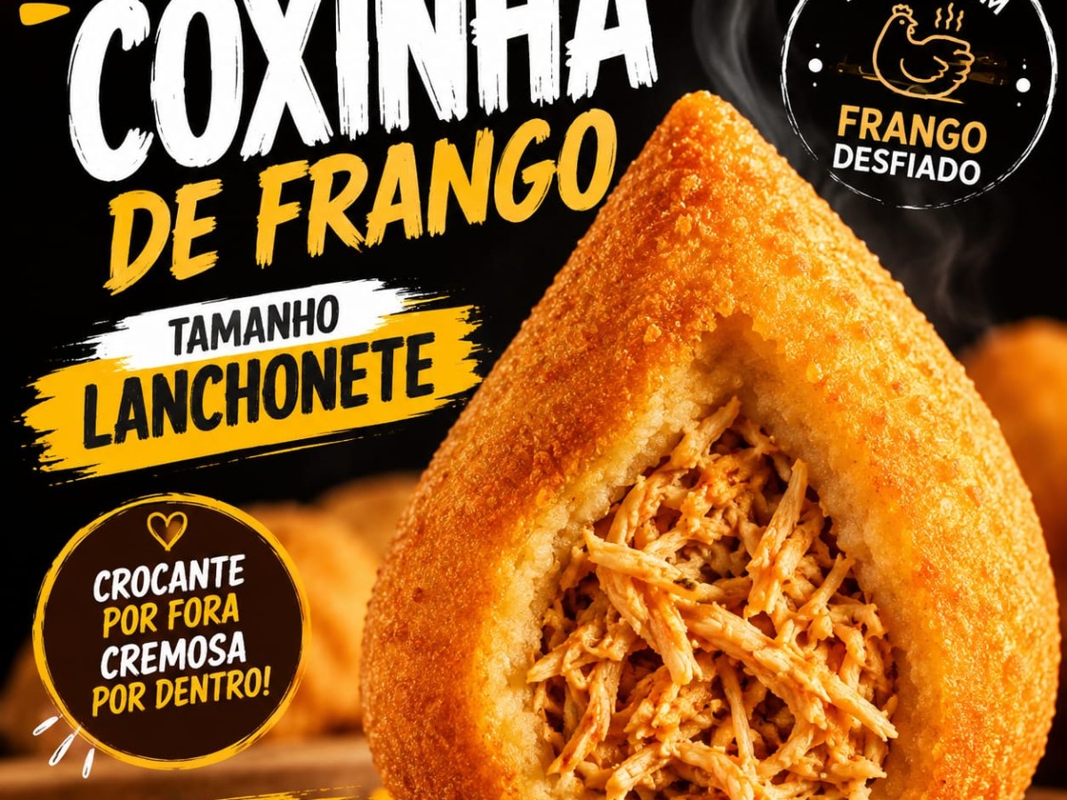 Coxinha de frango (Tamanho lanchonete)