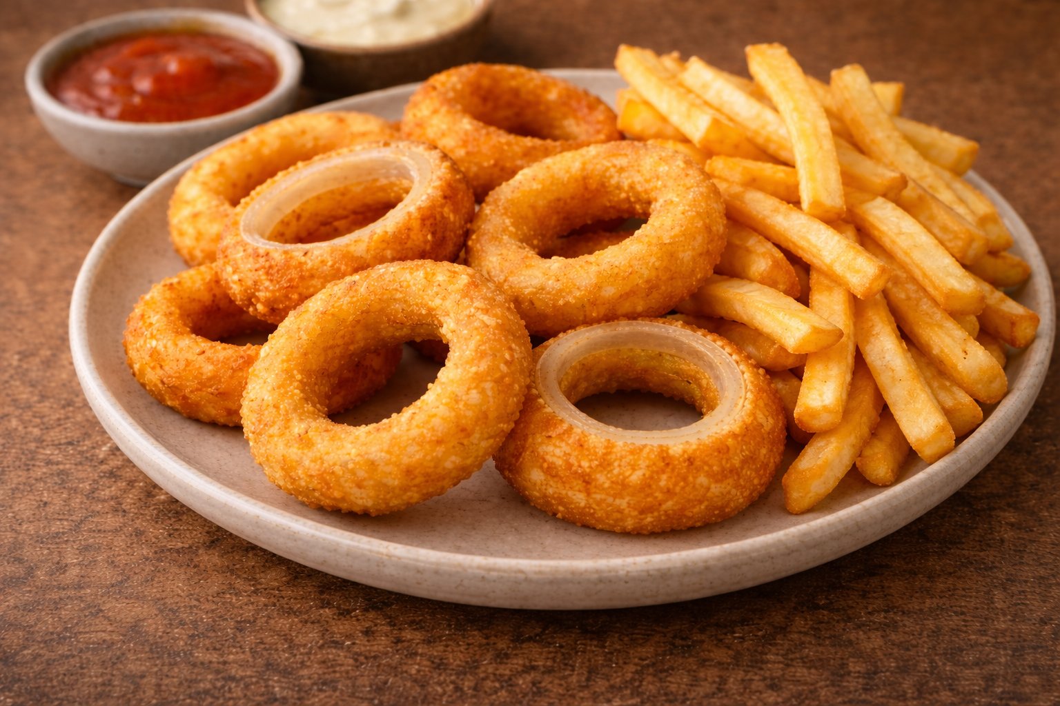 Anel de cebola com batata - Inteira