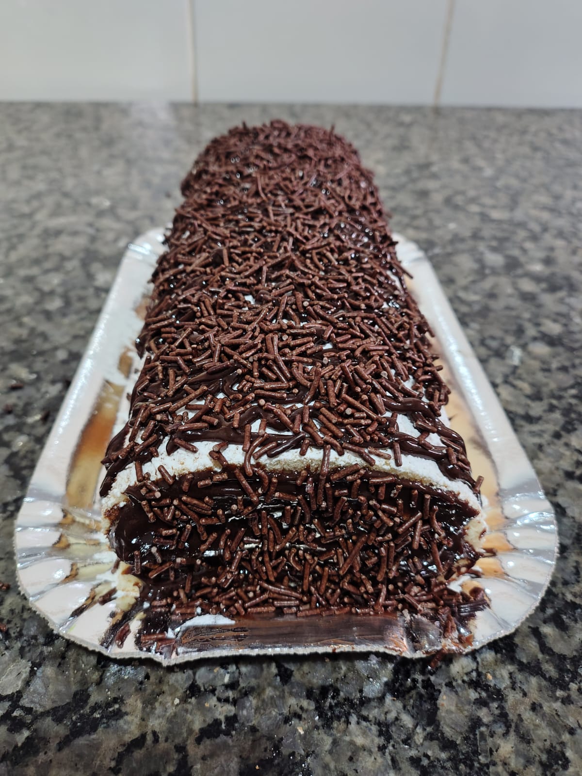 Rocambole Brigadeiro Grande