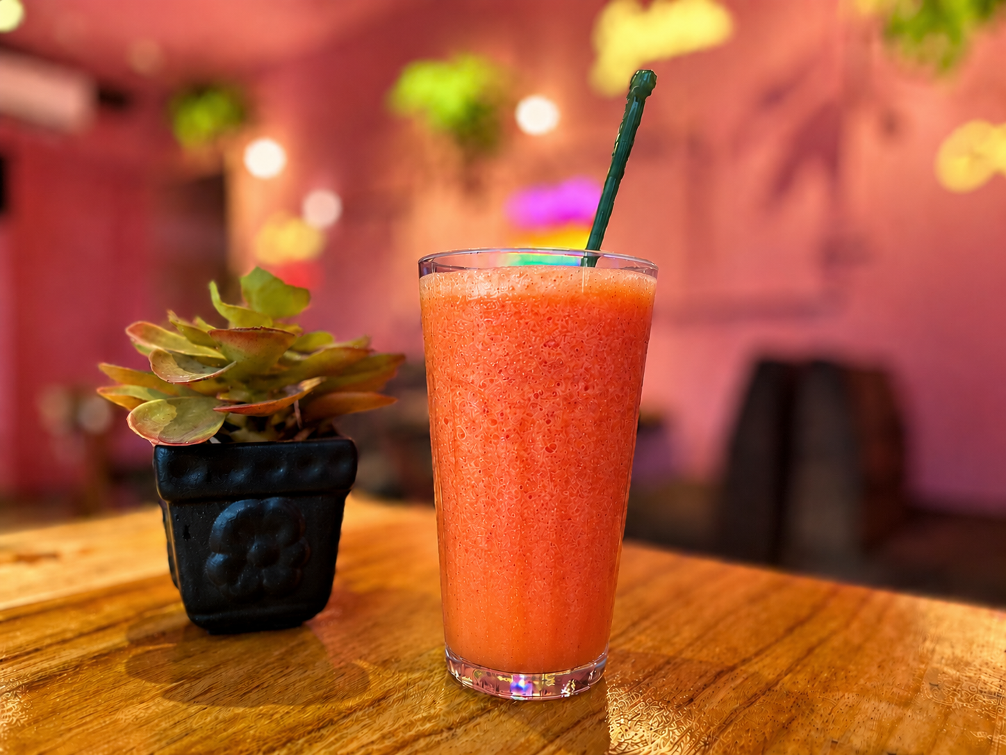 Suco Laranja com Morango