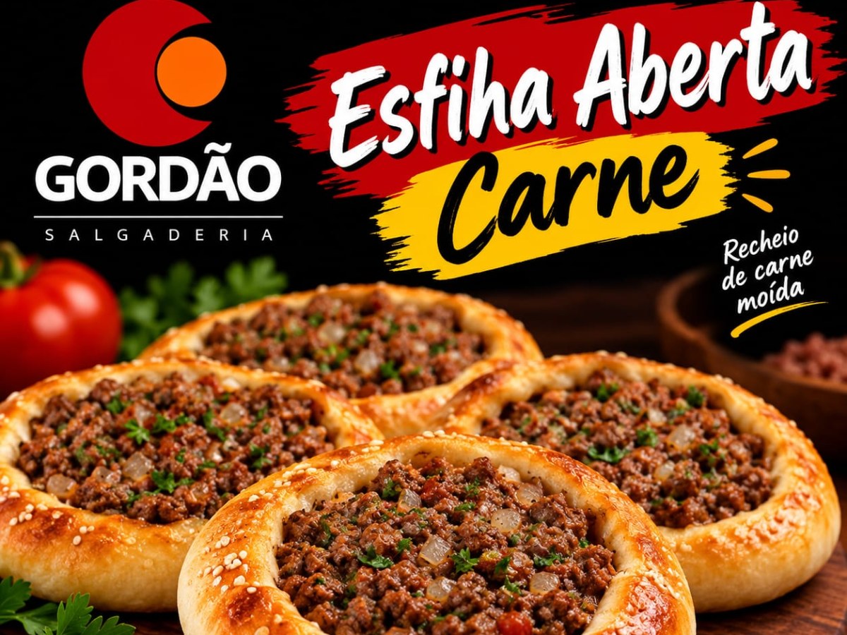 Esfiha aberta de carne