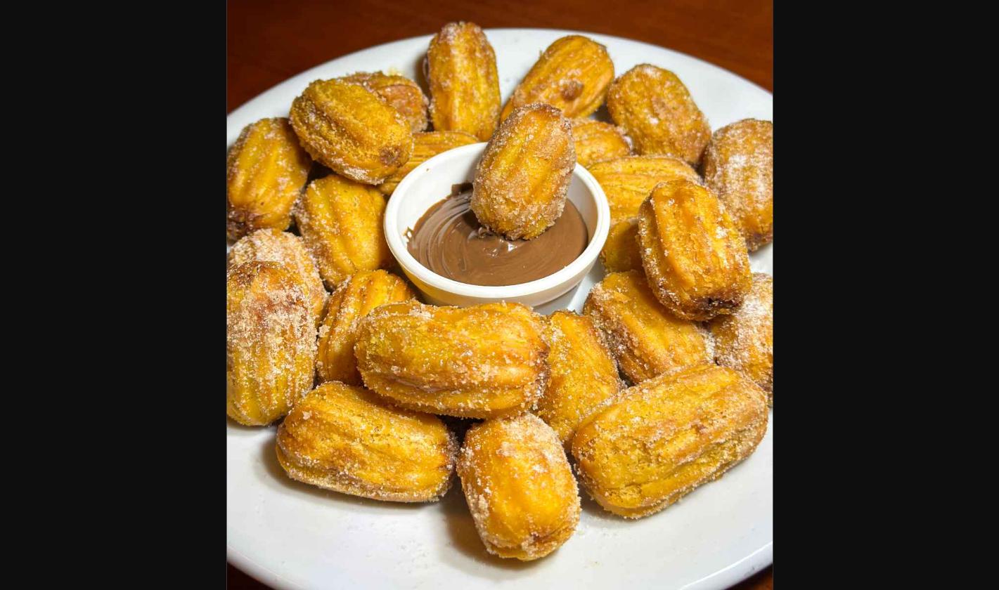 Mini churros c/ doce de leite