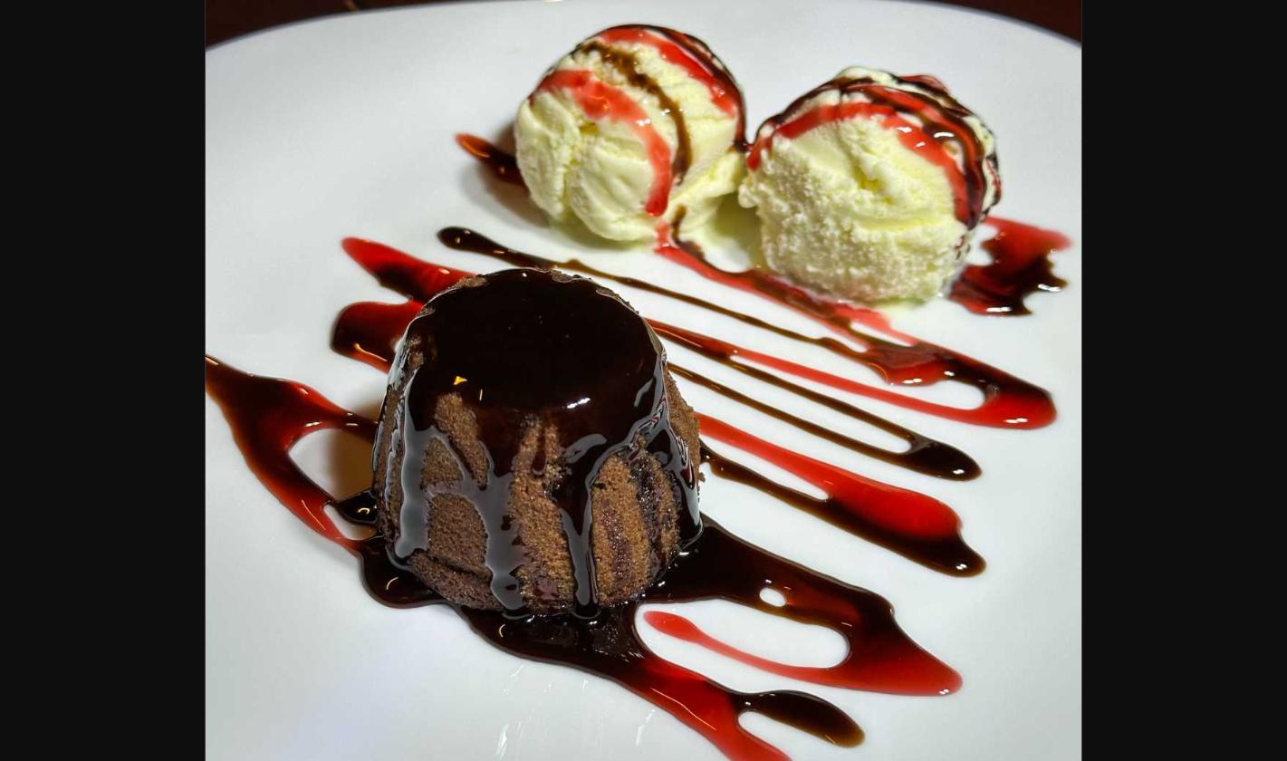 Petit gateau 2 bolas de sorvete